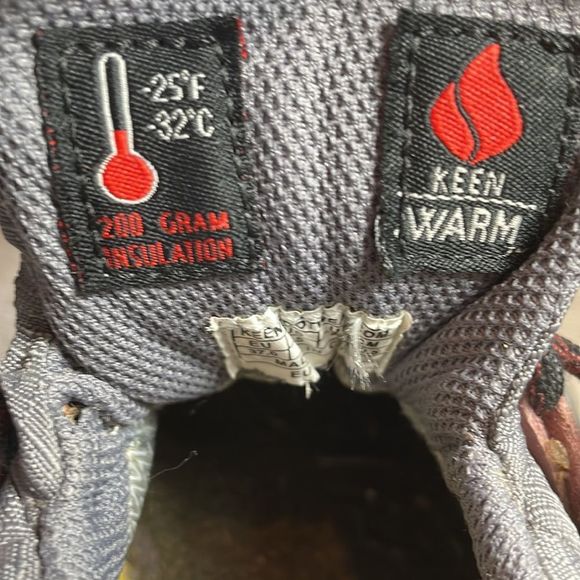 Keen Dry Low Top Lace Up Red Women’s Sz 6.5 200 gram Warm Waterproof -25•F Boots - Picture 7 of 15